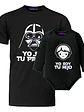 Polera Y Body Bebé Papá E Hijo Soy Tu Padre Pack Vader y Luke starwars -Grafimax - Miniatura 4