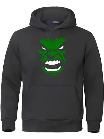 Polerón Hulk Face Hombre Algodón  Grafimax 5