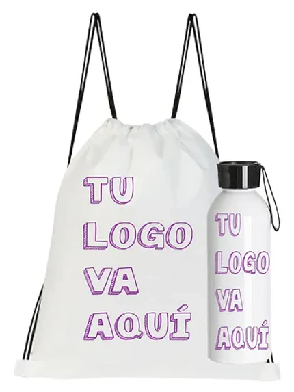 Morral Mochila Bolsa Niño Botella Regalo Personalizado Gfmx 1