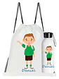 Morral Mochila Bolsa Niño Botella Regalo Personalizado Gfmx - Miniatura 2