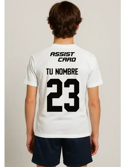Camiseta Colo Colo Niño Fútbol Personalizada Dryfit -Grafimax 2