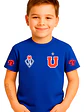 Polera Algodón Insignias Universidad De Chile Niño Grafimax - Miniatura 1
