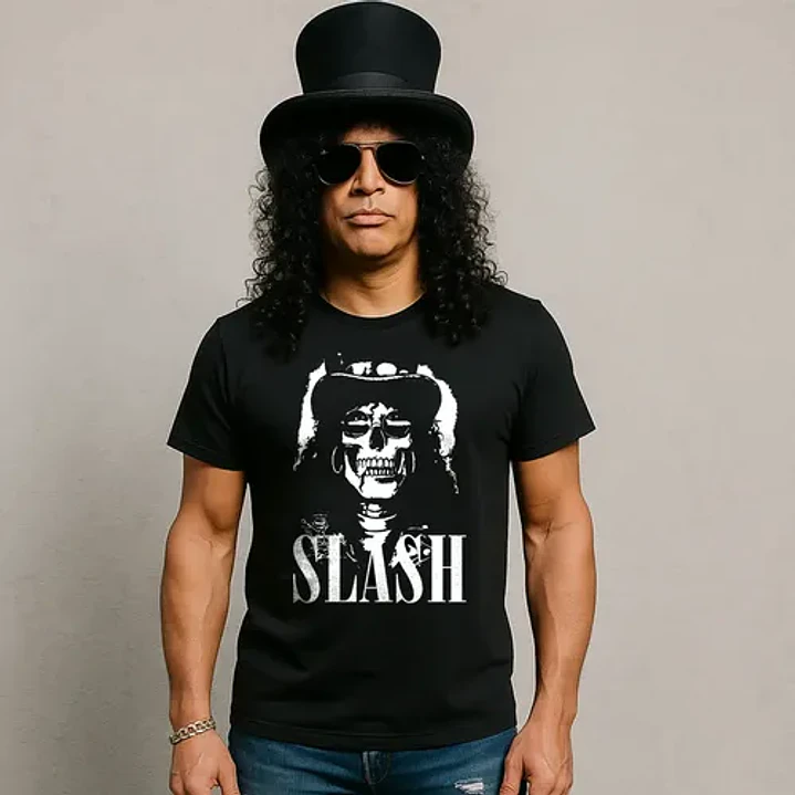 Polera Slash Skull Guns N' Roses Rock Grafimax 1