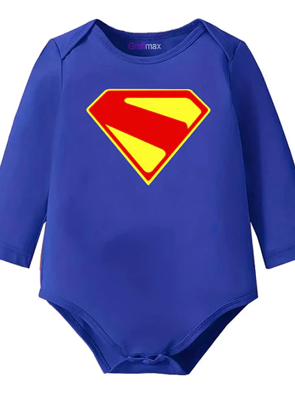 Body Bebe Pilucho Superman Disfraz  Halloween Grafimax 1
