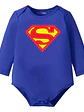 Body Bebe Pilucho Superman Disfraz  Halloween Grafimax - Miniatura 6