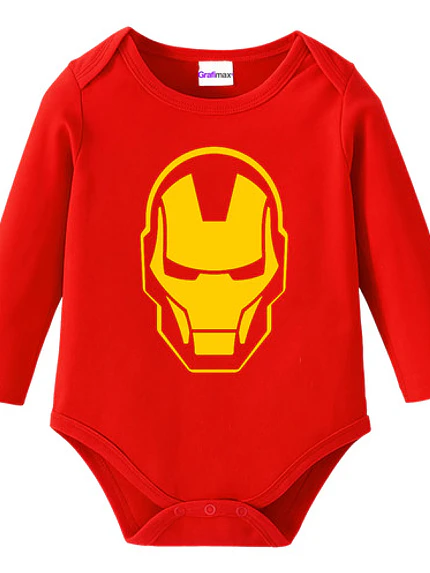 Body Bebe Pilucho Iron Man Disfraz Halloween Grafimax 1