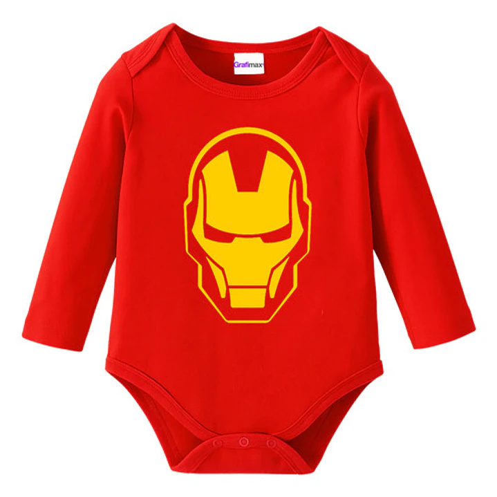Body Bebe Pilucho Iron Man Disfraz Halloween Grafimax 1