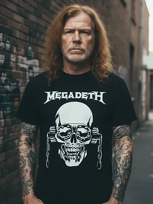 Polera Megadeth Logo Trash Metal Rock Grafimax