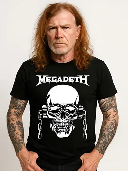 Polera Megadeth Logo Trash Metal Rock Grafimax 3