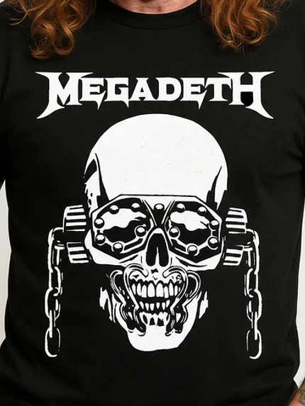 Polera Megadeth Logo Trash Metal Rock Grafimax 5
