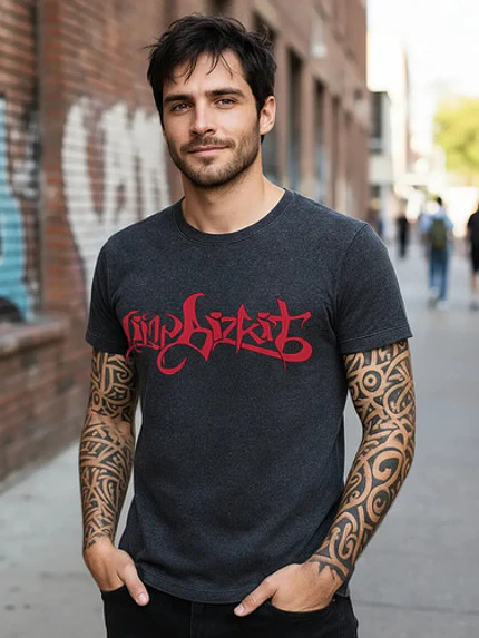 Polera Limp Bizkit Logo Desgastada Nu Metal Rock Grafimax 1