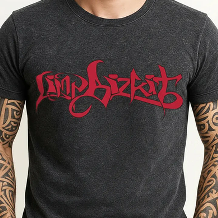Polera Limp Bizkit Logo Desgastada Nu Metal Rock Grafimax 4
