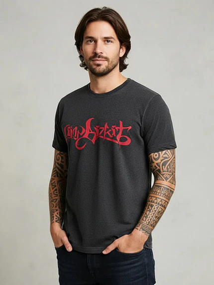 Polera Limp Bizkit Logo Desgastada Nu Metal Rock Grafimax 5