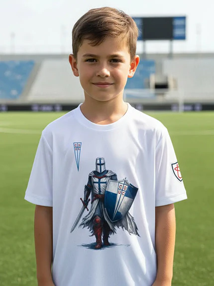 Camiseta Católica Niño Conmemorativa Dryfit Futbol -Grafimax 1