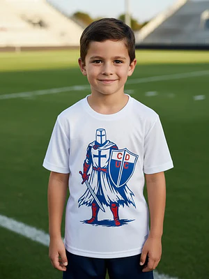 Camiseta Católica Conmemorativa Dryfit Futbol  Niño -Grafimax