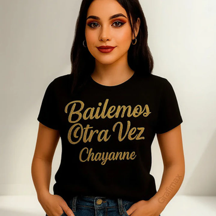 Polera Chayanne Concierto Bailemos Otra Vez Glitter Grafimax 5