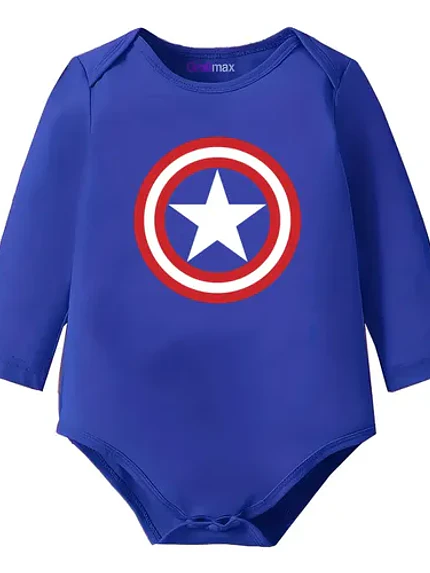 Body Bebe Pilucho Capitan America Escudo Disfraz  Grafimax 1