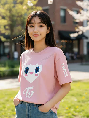 Polera Lovely Twice Colores Oversize Kpop Idol Grafimax