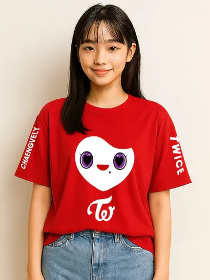 Polera Lovely Twice Colores Oversize Kpop Idol Grafimax 10