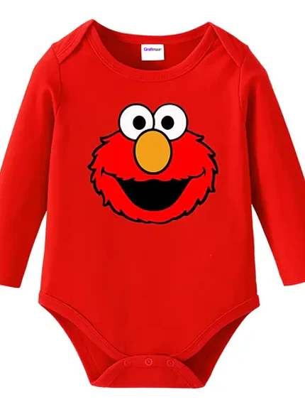 Body Bebe Pilucho Elmo Plaza Sesamo Disfraz Grafimax 1