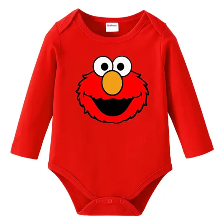Body Bebe Pilucho Elmo Plaza Sesamo Disfraz Grafimax 1