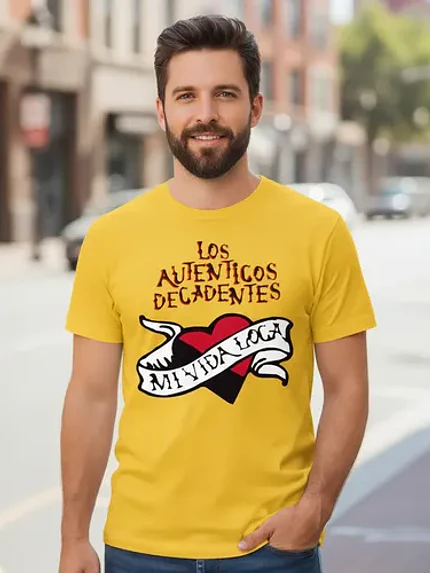 Polera Los Auténticos Decadentes Mi Vida Loca Rock Grafimax 1