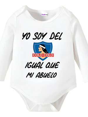 Body Bebe Pilucho Soy Del Colo Colo  Abuelo Grafimax