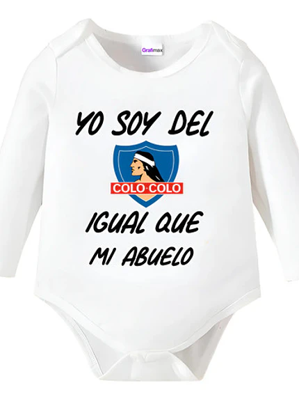 Body Bebe Pilucho Soy Del Colo Colo  Abuelo Grafimax 1