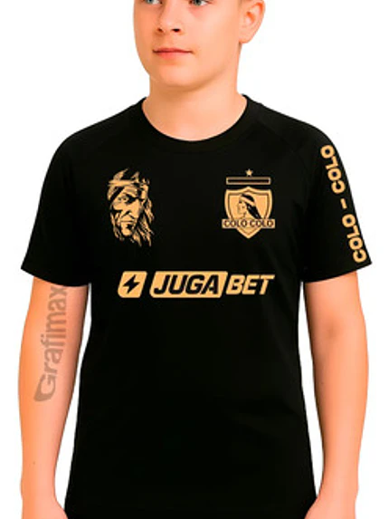 Camiseta  Colo Colo Niño Conmemorativa Nombre -Grafimax 3