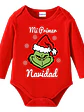 Body Bebe Pilucho El Grinch Mi Primera Navidad Grafimax - Miniatura 1