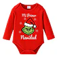 Body Bebe Pilucho El Grinch Mi Primera Navidad Grafimax - Miniatura 1