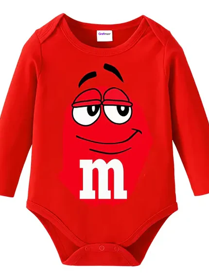 Body Bebe Pilucho M&m's Rojo Disfraz Halloween Grafimax 1