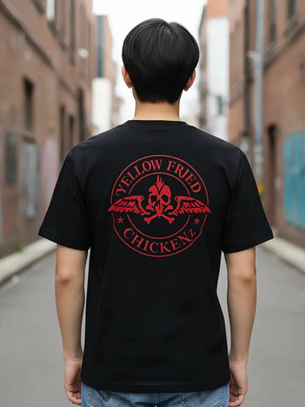 Polera Yellow Fried Chickenz Circle Logo Gackt J - Rock Gfmx 1