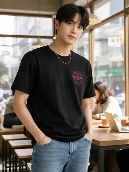 Polera Yellow Fried Chickenz Circle Logo Gackt J - Rock Gfmx 2
