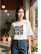 Polera Boynextdoor Hello World Kpop Oversize Grafimax - Miniatura 1
