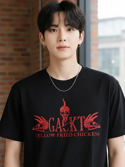 Polera Gackt Yellow Fried Chicken Red Logo J - Rock Gfmx 3