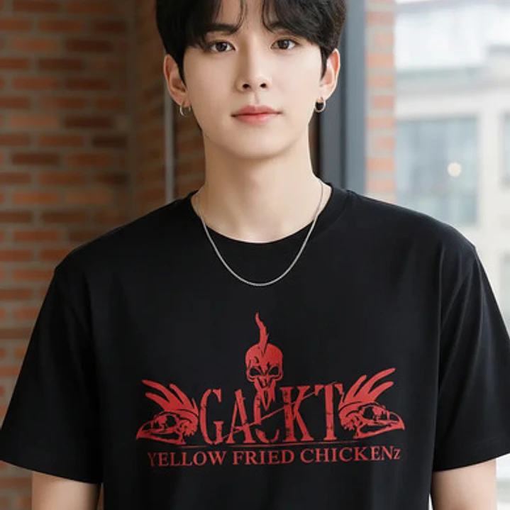 Polera Gackt Yellow Fried Chicken Red Logo J - Rock Gfmx 3