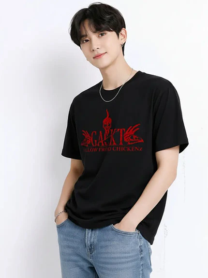Polera Gackt Yellow Fried Chicken Red Logo J - Rock Gfmx 6