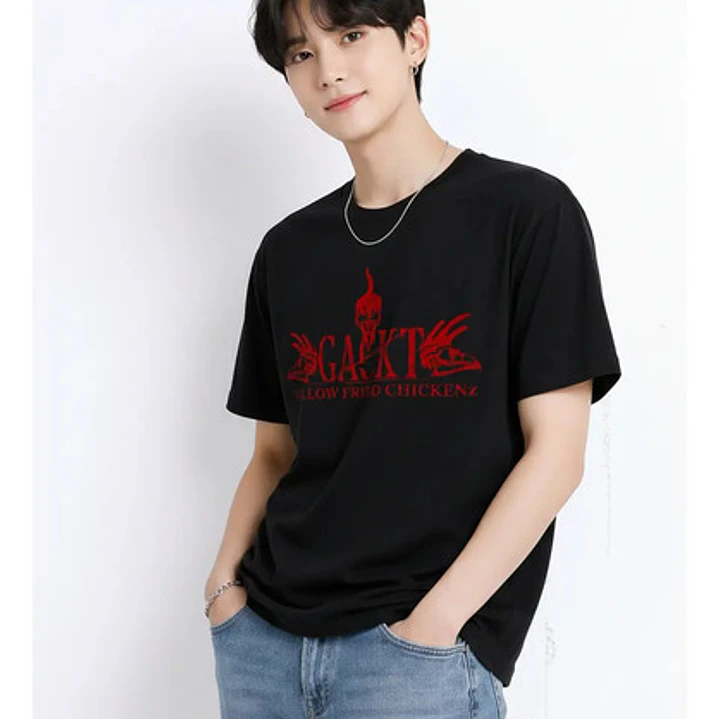 Polera Gackt Yellow Fried Chicken Red Logo J - Rock Gfmx 6