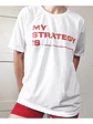 Polera My  Strategy  Is -twice Blanca Kpop Oversize Grafimax - Miniatura 2