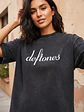 Polera Mujer Deftones Efecto Jeans Desgastada Grafimax - Miniatura 1