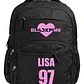 Mochila Black Pink Nombres Numero 30 Litros Kpop Grafimax - Miniatura 1