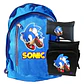 Mochila Pack Sonic Lonchera Estuche Grafimax - Miniatura 1