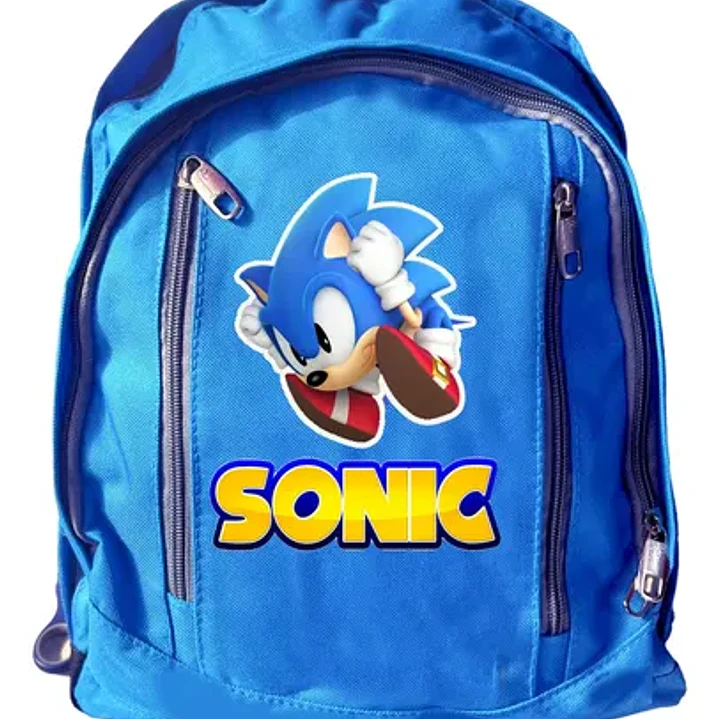 Mochila Pack Sonic Lonchera Estuche Grafimax 2