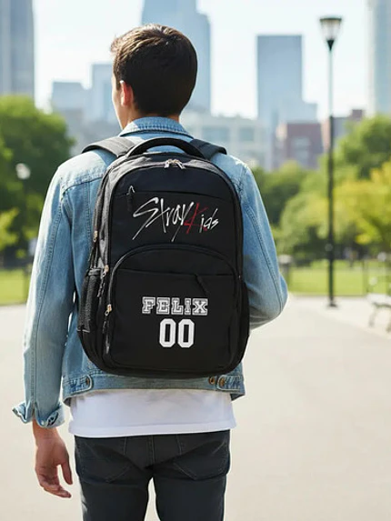 Mochila Straykids Música Kpop 20 Litros 30l Nombres Grafimax 7
