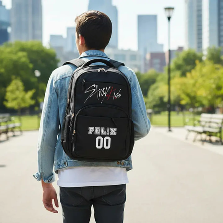 Mochila Straykids Música Kpop 20 Litros 30l Nombres Grafimax 7