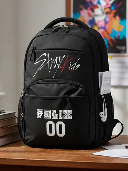 Mochila Straykids Música Kpop 20 Litros 30l Nombres Grafimax 11