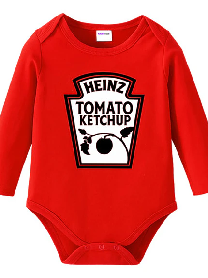 Body Bebe Pilucho Ketchup Rojo Disfraz Halloween Grafimax 1
