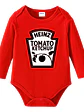 Body Bebe Pilucho Ketchup Rojo Disfraz Halloween Grafimax - Miniatura 1
