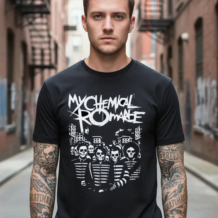 Polera My Chemical Romance Logo Rock Música Grafimax 2